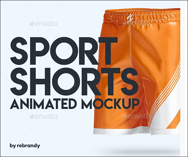 Sport Shorts Animated Mockup
