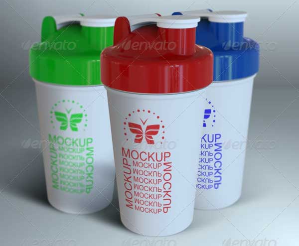 Sports Blender Mixer Bottle Mockups