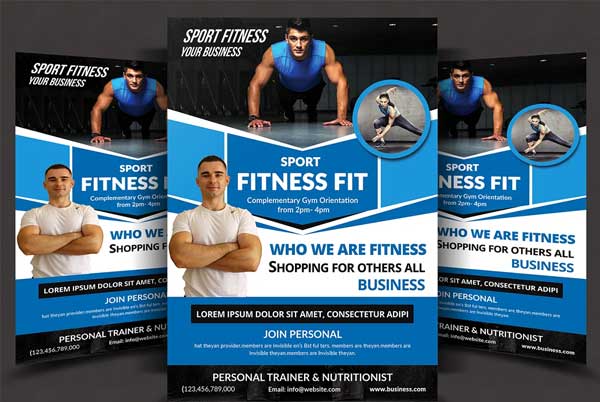 Sports Fitness Flyer Template