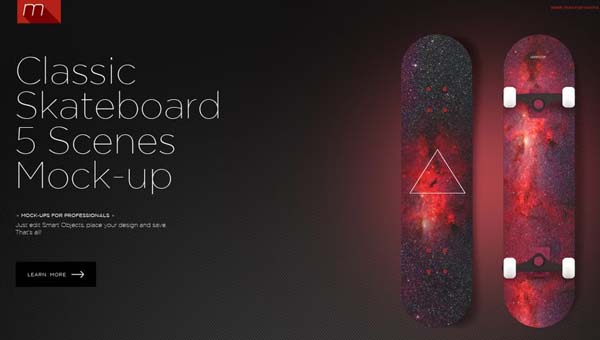 Sports Skateboard Mockup