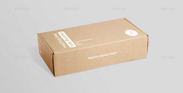 Square Mailer Box Mockups Download
