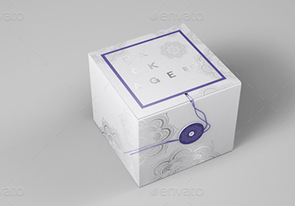 Square Package Box Mockups