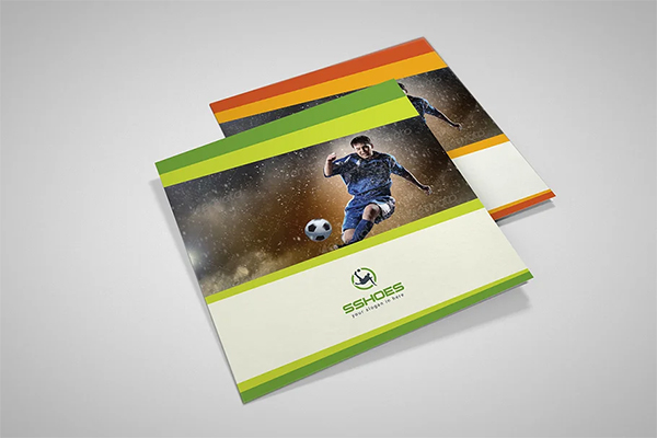 Square Sport Trifold Brochure Template