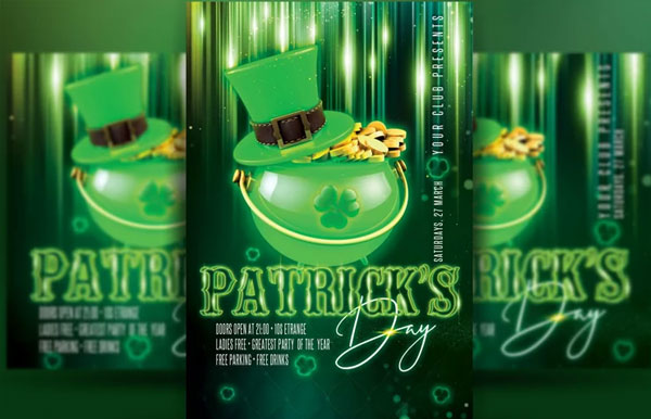 St Patrick's Day Flyer Design Template