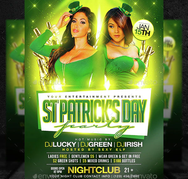 St Patricks Day Party Flyer Template
