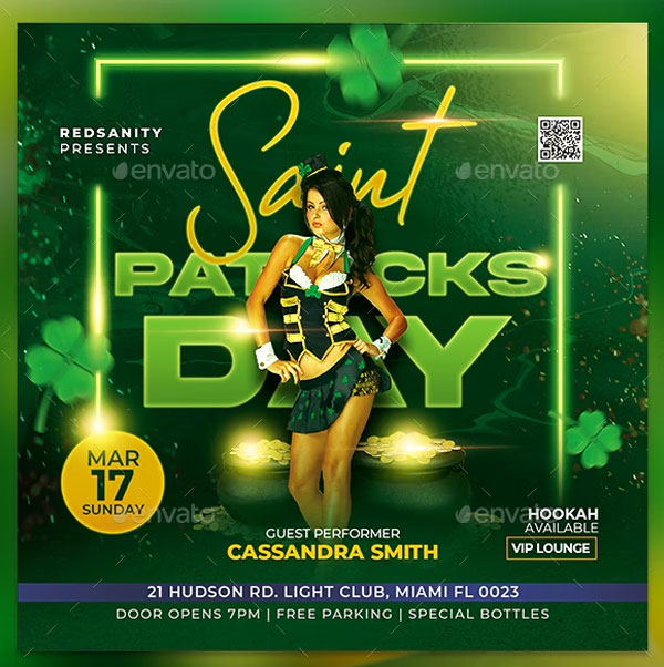 St. Patrick's Day Flyer And Instagram Banner