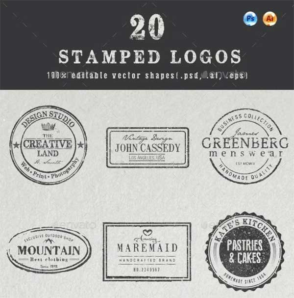 Stamped Logos Mockup