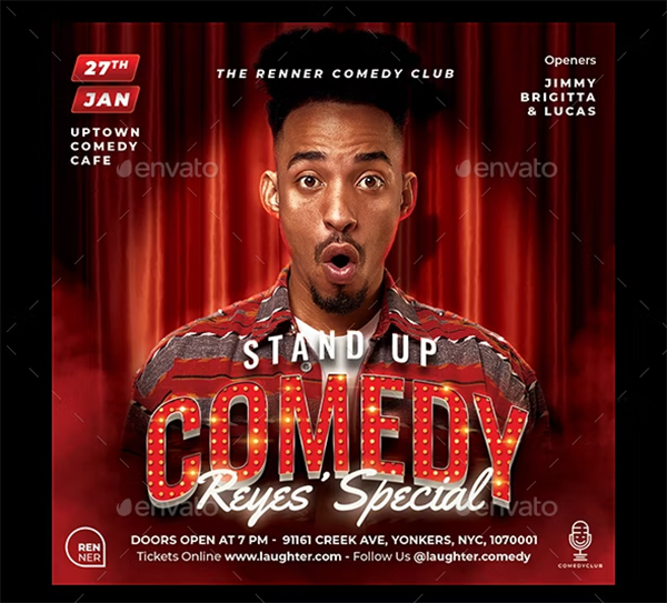 Stand Up Comedy Show Flyer