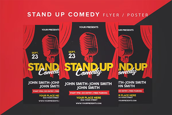 Stand up Comedy Flyer Design
