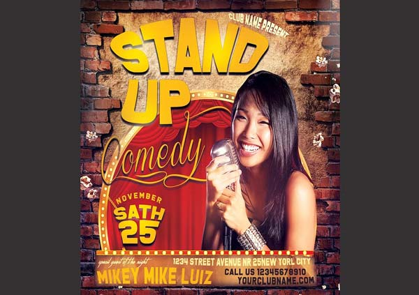 Standup Comedy Show Flyer Design Template