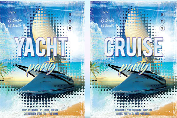 Star Cruise and Yacht Party Flyer Template