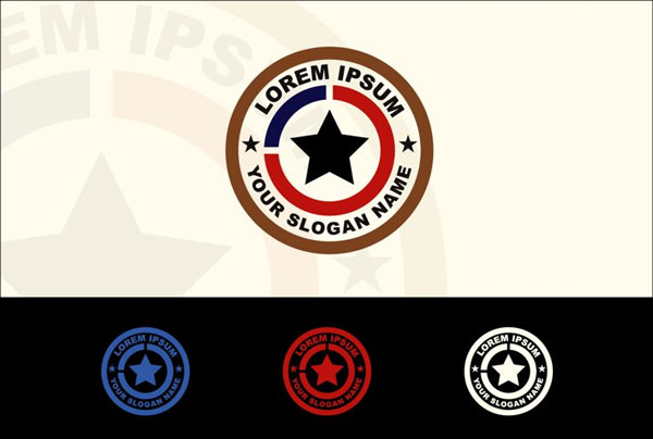 Star Stamp Logo Mockup