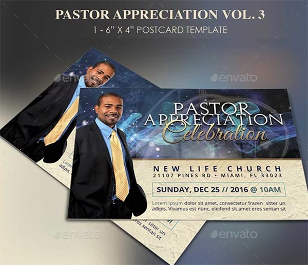 Starlight Pastor Anniversary Flyer Templates