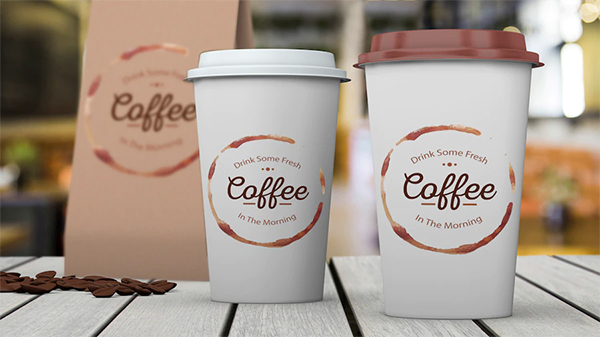 Stationery Mockup for Coffee Shop Free Psd