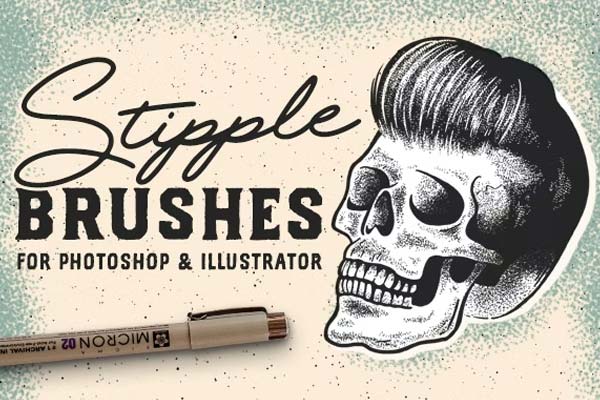 Stipple Brush Set For Photoshop