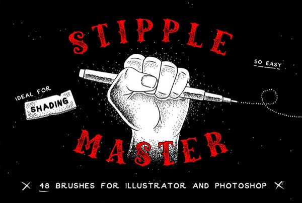 Stipple Master AI & PS Brushes