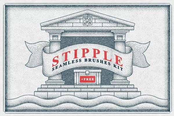 Stipple Seamless Brushes Kit
