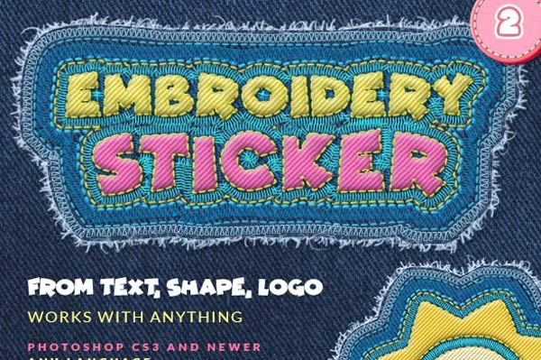 Stitch And Embroidery Actions Bundle
