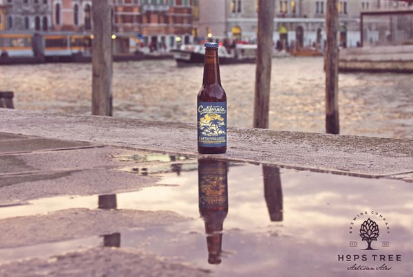 Street Reflection Beer Ad Mockup