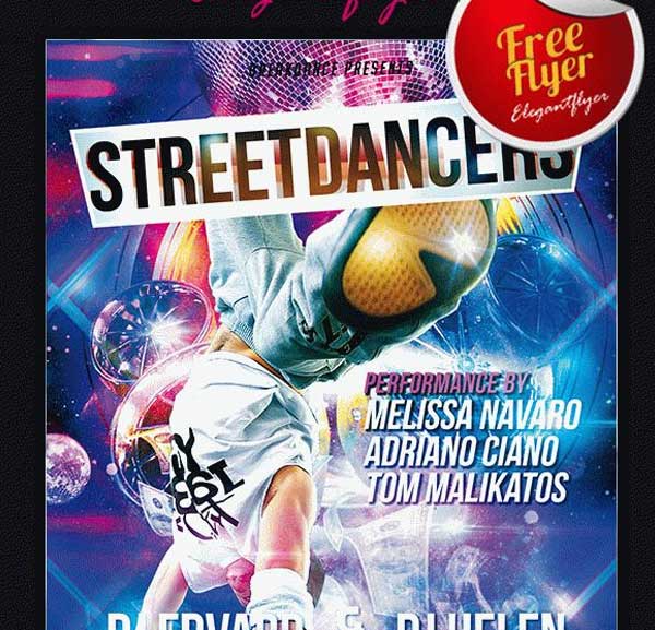 Street Dancers Flyer PSD Template