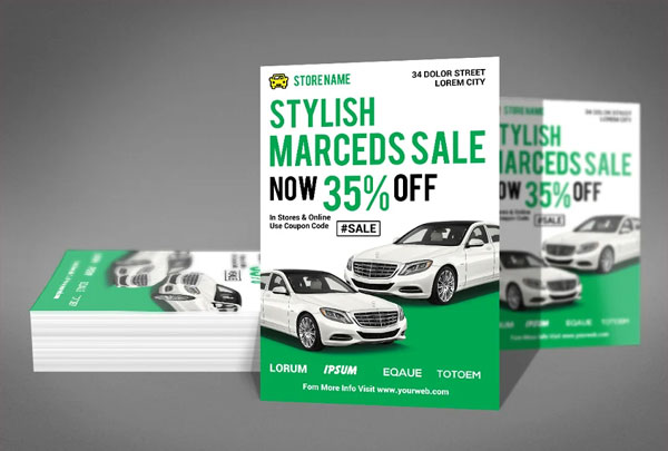 Stylish Car Sale Marketing Flyer Template