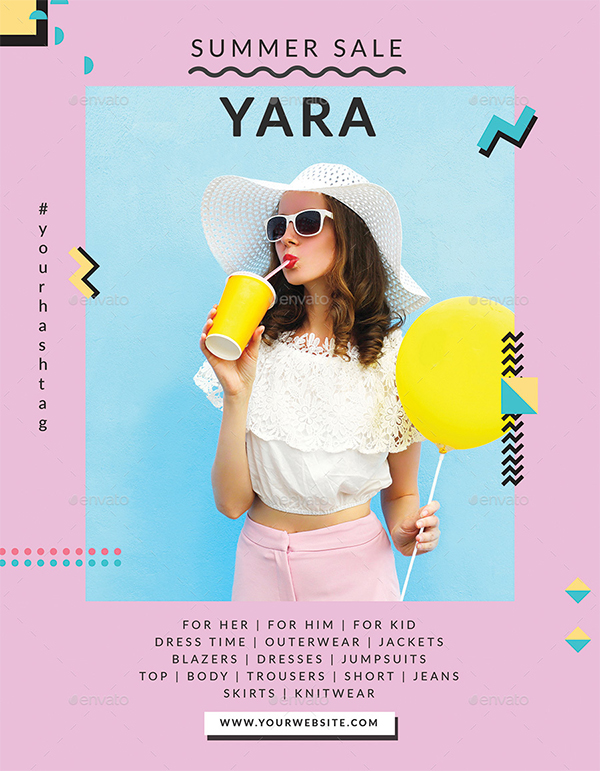 Stylish Fashion Poster Flyer Template