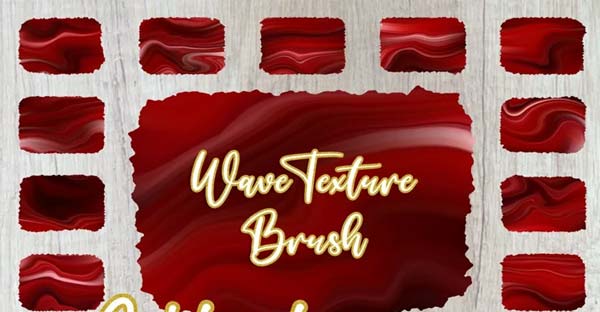 Sublimation Waves Photoshop Brushes