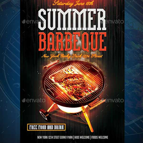 Summer Barbeque Flyer Templates