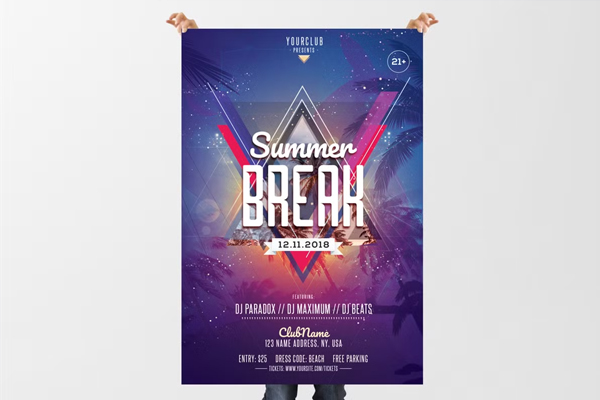 Summer Break - PSD Flyer Template