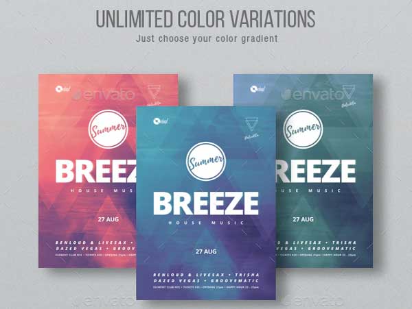 Summer Breeze Music Flyer Templates