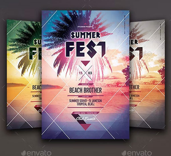 Summer Fest Flyer Templates