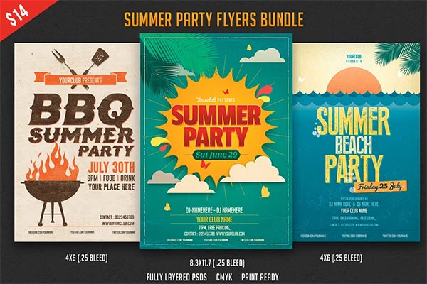 Summer Flyer Bundle Designs