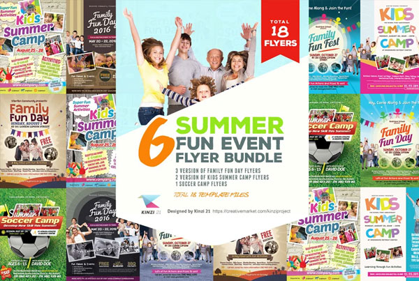 Summer Fun Event Flyer Bundle
