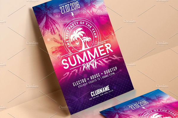 Summer House Party | Psd Flyer Template