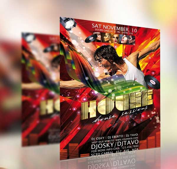 Summer House Party Flyer Templates