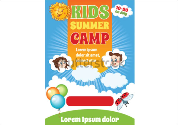 Summer Kid Holiday Camp Template