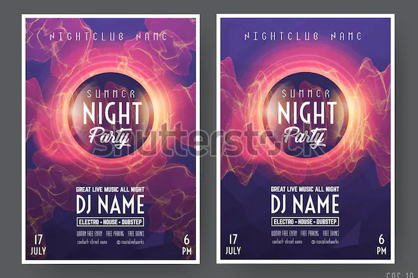 Summer Night Club Party Flyer