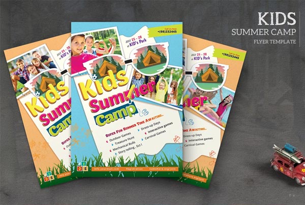 Summer Or Spring Camp Flyer Template