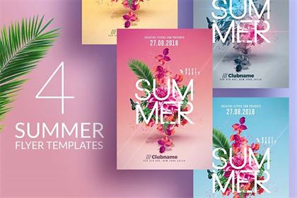 Summer Party Flyers Templates