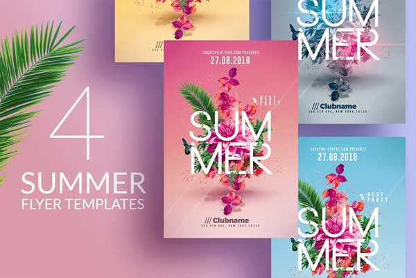 Summer Party Flyers Templates