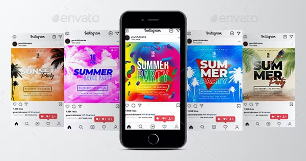 Summer Party Instagram Banner