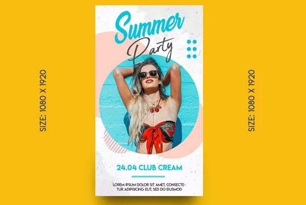 Summer Party Instagram Stories