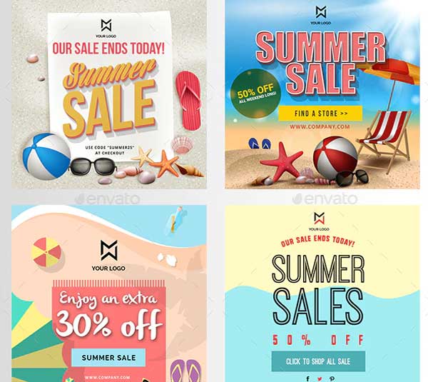 Summer Sale Event Banners