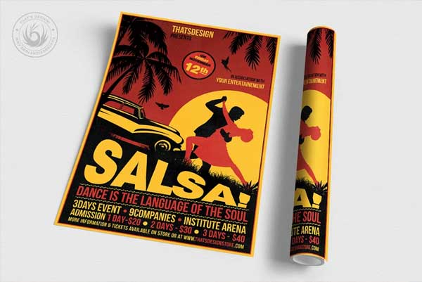 Summer Salsa Flyer Template