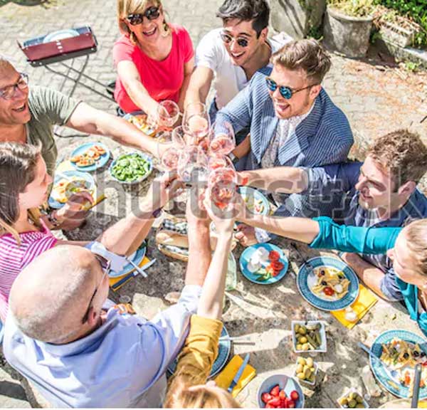 Summer Toasting Wine Glasse Flyer Templates