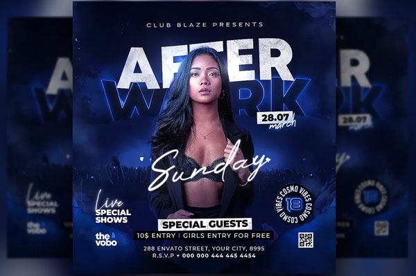 Sunday Party Instagram Banner Template
