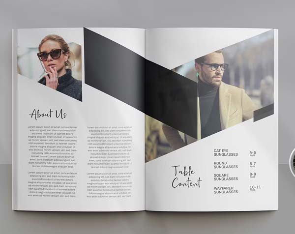 Sunglasses Product Catalog Template