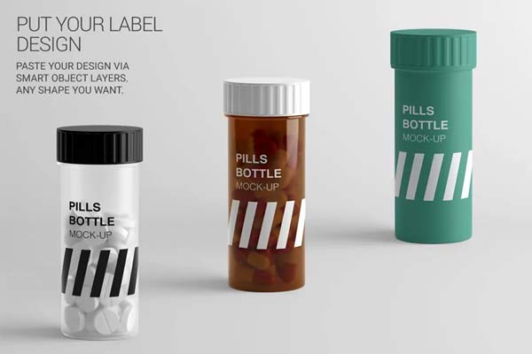 Supplement Bottle Mockups