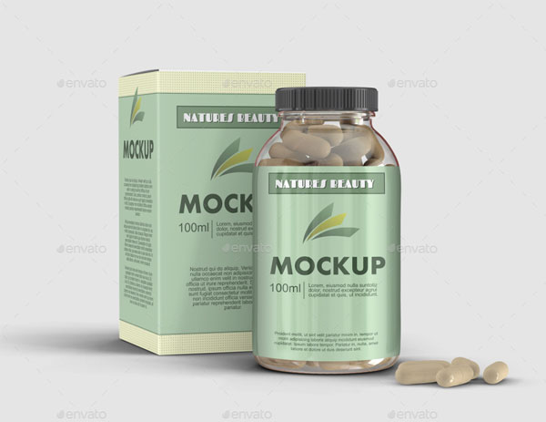 Supplement Capsule Bottle Mockups
