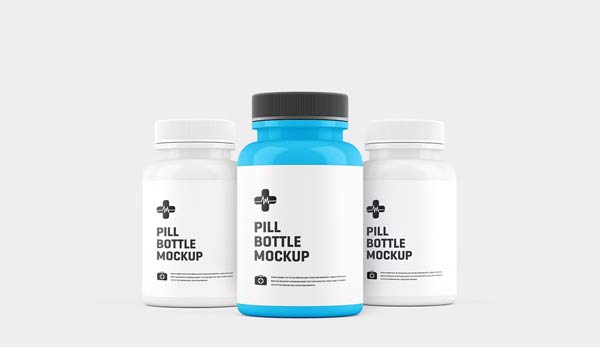 Supplement Editable Bottle Mockups